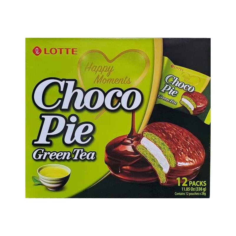 Lotte Choco Pie(Green Tea) 336G(12pk)*8