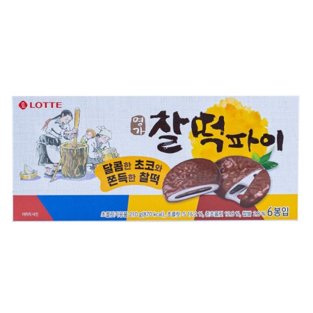 Lotte ChalDdeok(Glutinous Sweet rice cake) Pie 210G*12