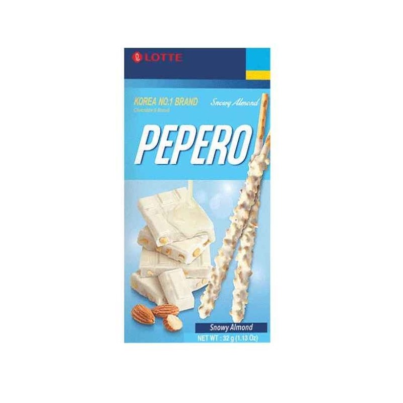 Lotte Snowy Almond Peppero 32G *40