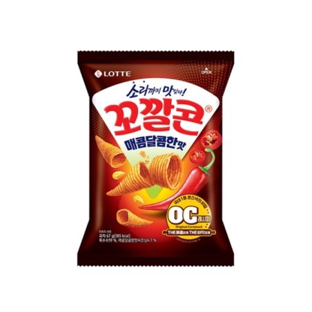 Lotte KoKal Corn Snack(Sweet&Spicy) 67G*20