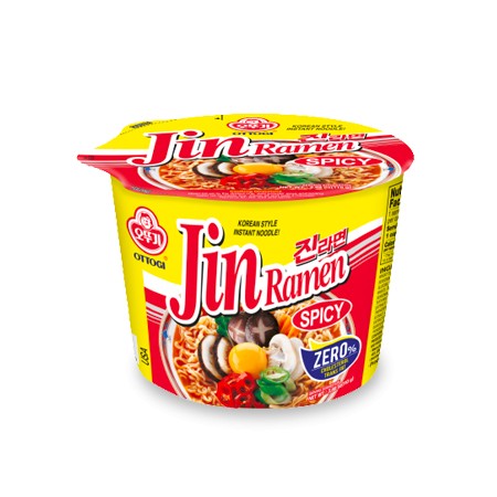 Ottogi Jin Ramyun Hot (Big cup)110G*12