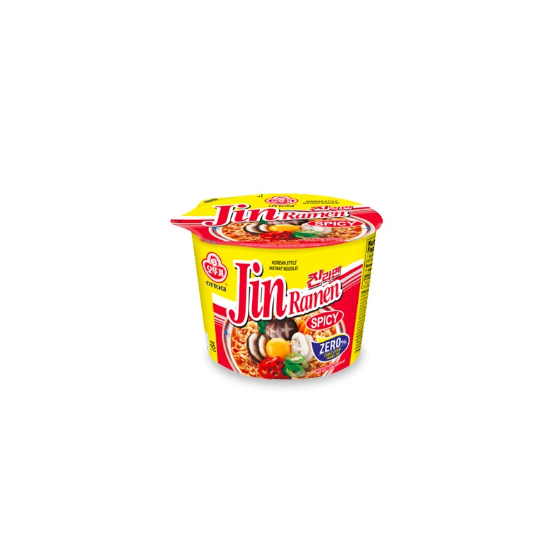 Ottogi Jin Ramyun Hot (Big cup)110G*12