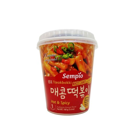 Sempio Hot Topoki(Rice Cake) Cup160G*24