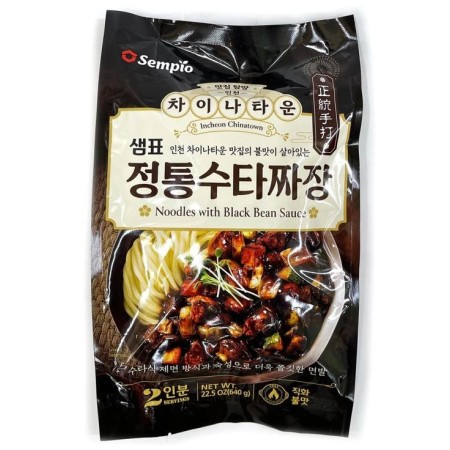 Sempio Hand-Made Noodle with Black bean Sauce 640G*10