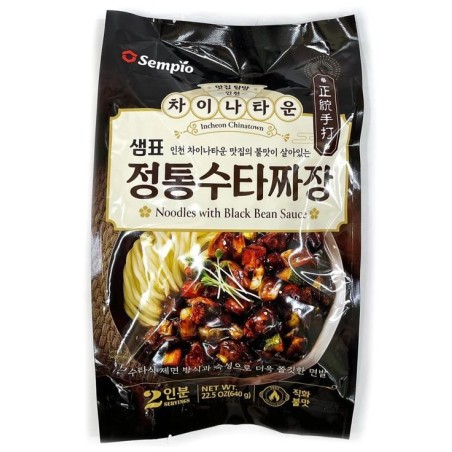 Sempio Hand-Made Noodle with Black bean Sauce 640G*10