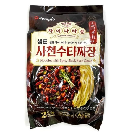 Sempio Hand-Made Noodle with Spicy Black bean Sauce 640G*10