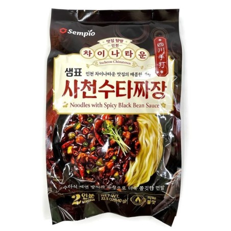 Sempio Hand-Made Noodle with Spicy Black bean Sauce 640G*10