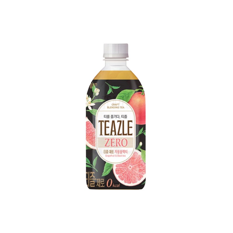 Woongjin Teazle Zero Tea(Grapefruit&Black Tea) 500ML*20