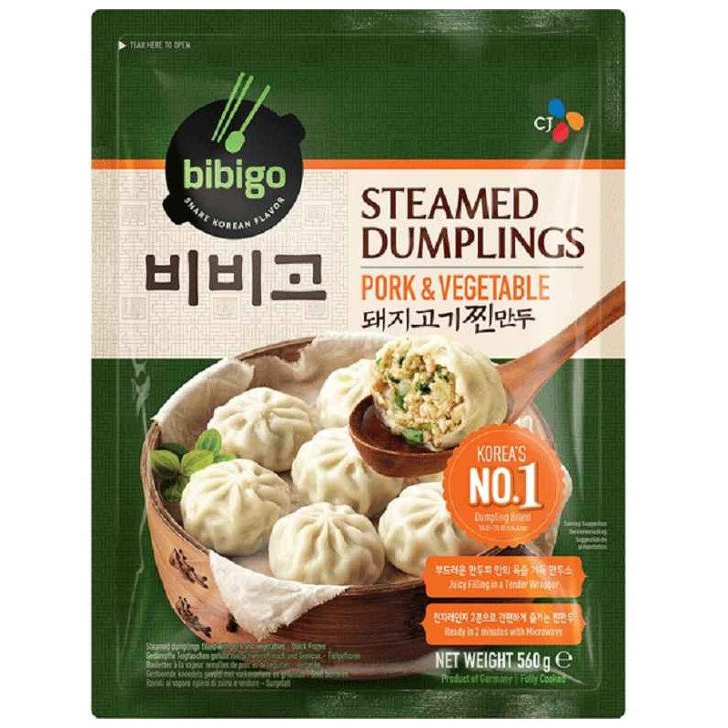 CJ Bibigo Pork&Vegetable Steamed Dumpling 560G*15