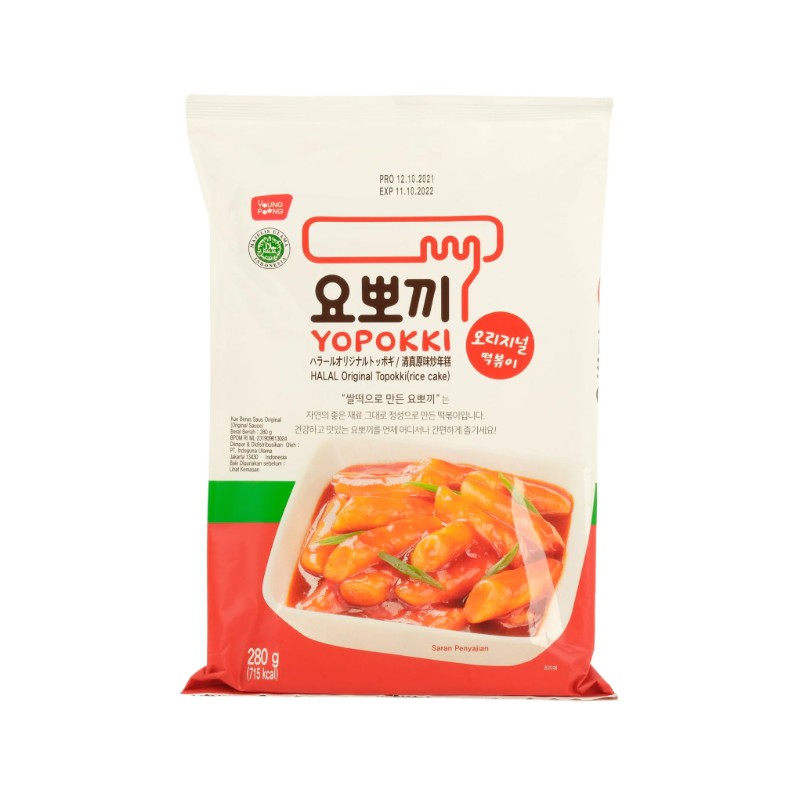 Youngpung Yopokki Halal Original Topokki(Pack) 280G*24