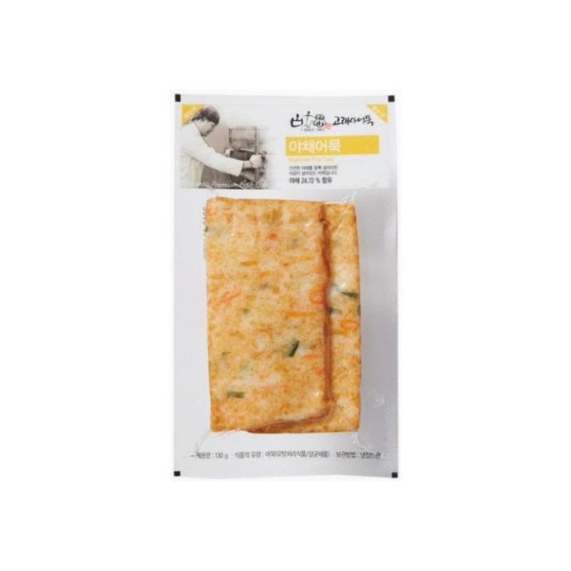 K EATS Goraesa Premium Frozen Fried Fish Cake (Vegetable) 130G*30