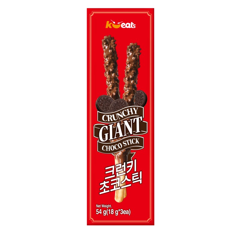 K EATS Giant Choco Stick-Crunchy 54G*32