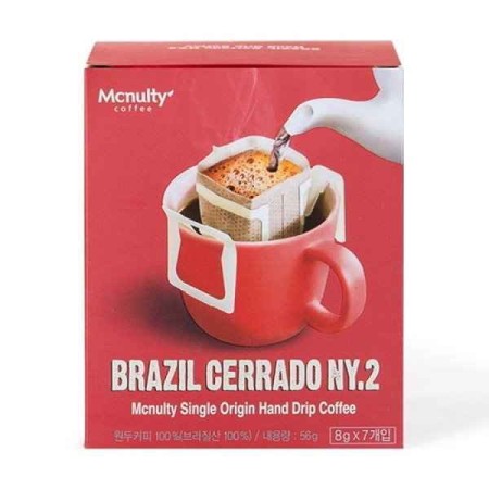 Mcnulty Brazil Cerrado NY2 Hand Drip Coffee 56G(7T)*8