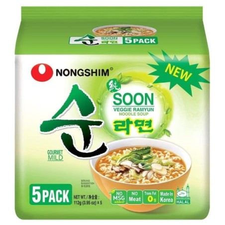 Nongshim Soon Veggie Ramyun Multi 112G*5*8