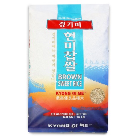 Kyonggi Brown Sweet Rice 15LB(6.80KG)