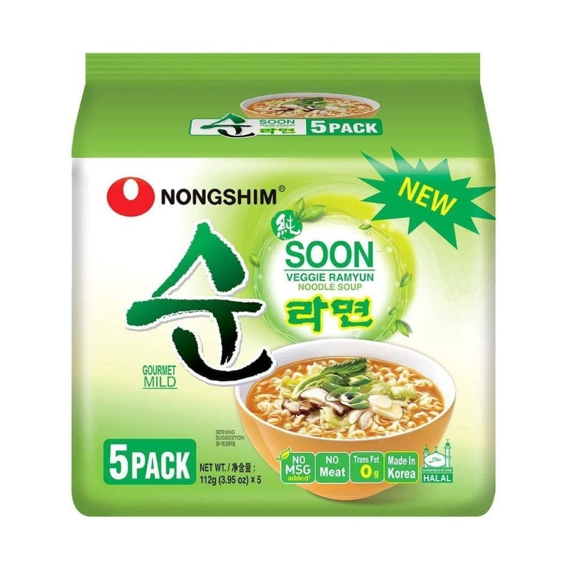 Nongshim Soon Veggie Ramyun Multi 112G*5*8