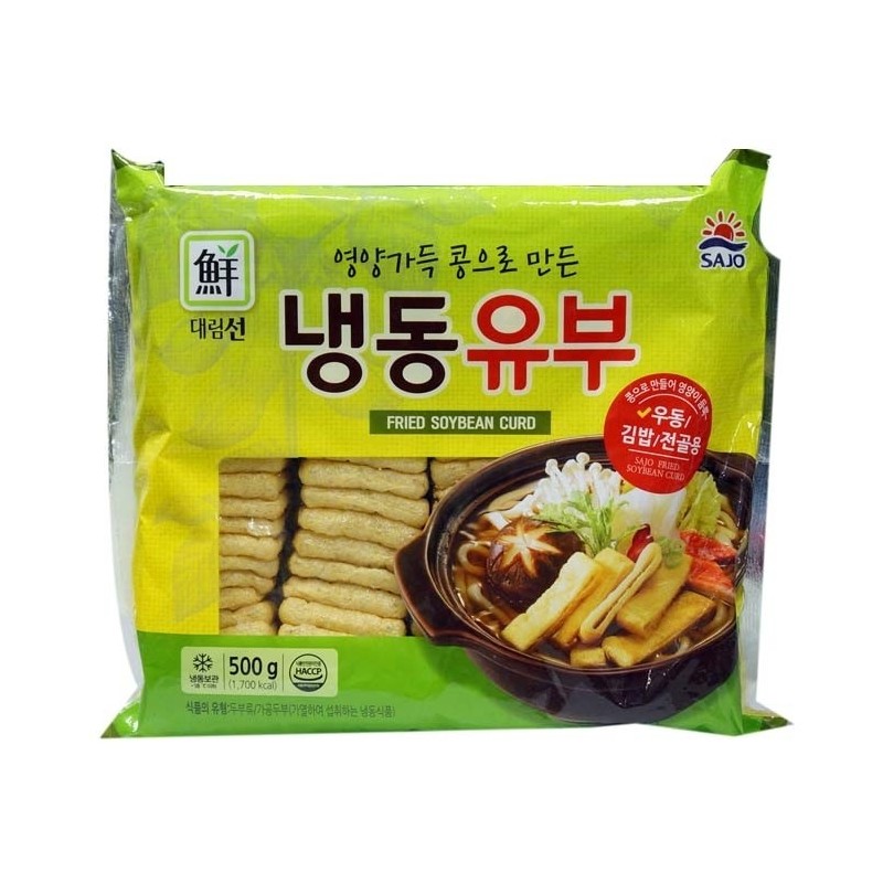 SajoDaerim Frozen Fried Tofu(Beancurd) 500G*6