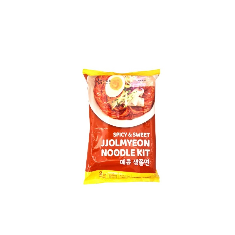 Ourhome Sonsoo Jjolmyun(Chewy Noodle) with Sweet&Spicy Sauce 430G*8