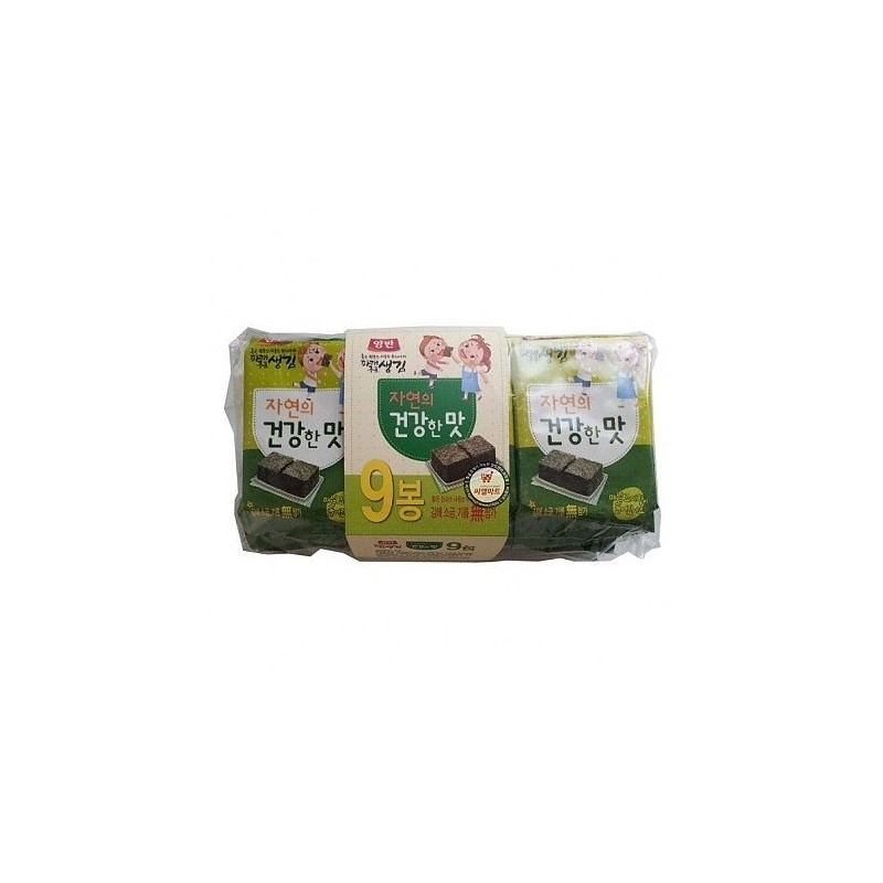 Dongwon Seasoned Laver in Tray(Parae for Kids) 54G(6G*9Pack)*12