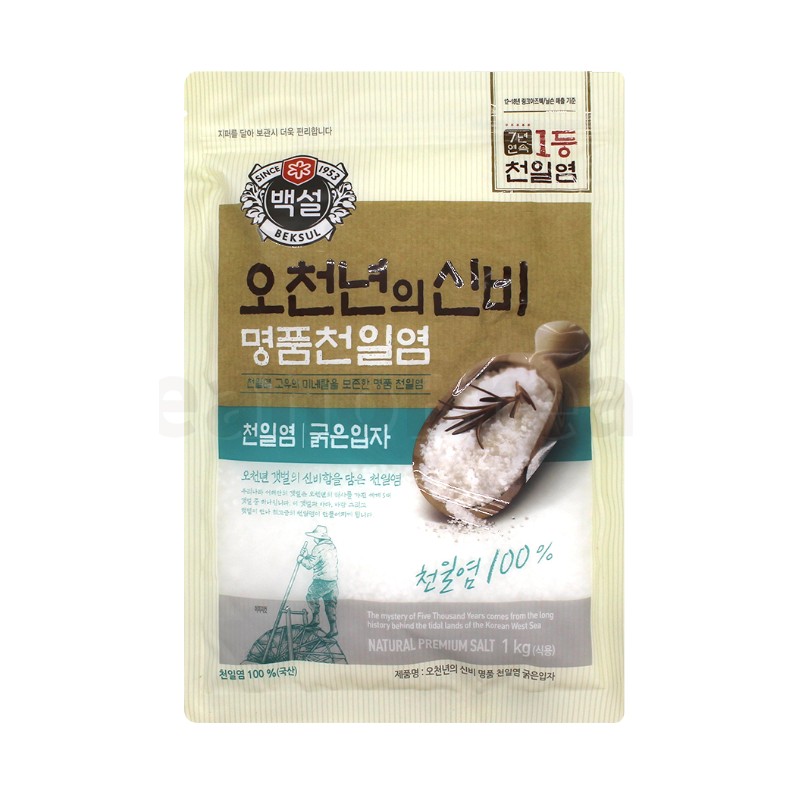 CJ Beksul Premium Sea Salt(Coarse) 1KG*8