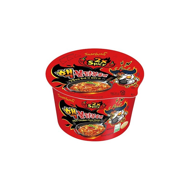 Samyang Hot Chicken Ramyun (Double Spicy) Big Bowl 105G*16