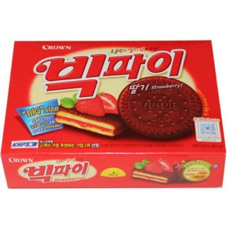 Crown Big Pie(Strawberry Flavour) 216G*12