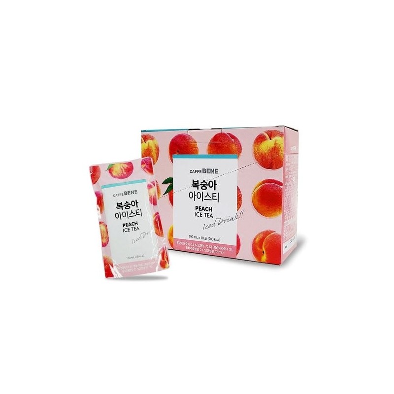 Caffebene Peach Ice Ade(Pouch) 190ML*10*5