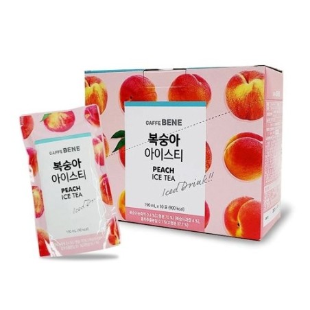 Caffebene Peach Ice Ade(Pouch) 190ML*10*5