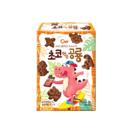 ChungWoo Dinasour Biscuit(Choco) 60G*10