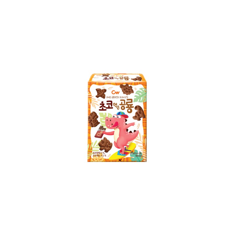 ChungWoo Dinasour Biscuit(Choco) 60G*10