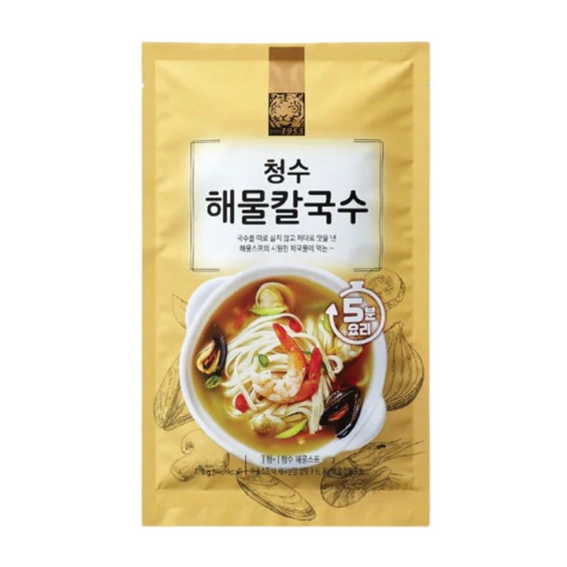 Chungsoo Anchovy Soup Seafood kalguksu(Noodle) 110G*20