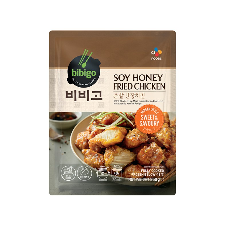 CJ Bibigo Korean Style Fried Chicken Soy Honey 350G*20