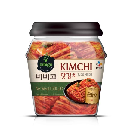 CJ Bibigo Sliced Kimchi(Traditional Shape Jar) 500G*6