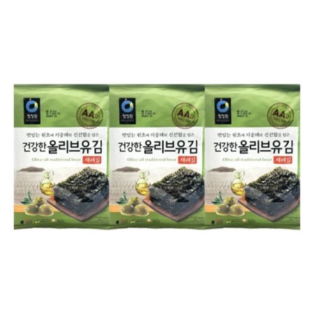 Daesang Roasted&Sesaoned Laver with Olive Oil (4G*10PK)*8