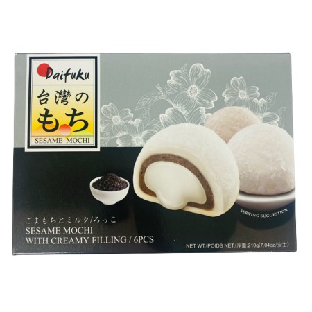 Daifuku Mochi Rice Cake(Creamy Sesame Filling) 210G(6pcs)*24