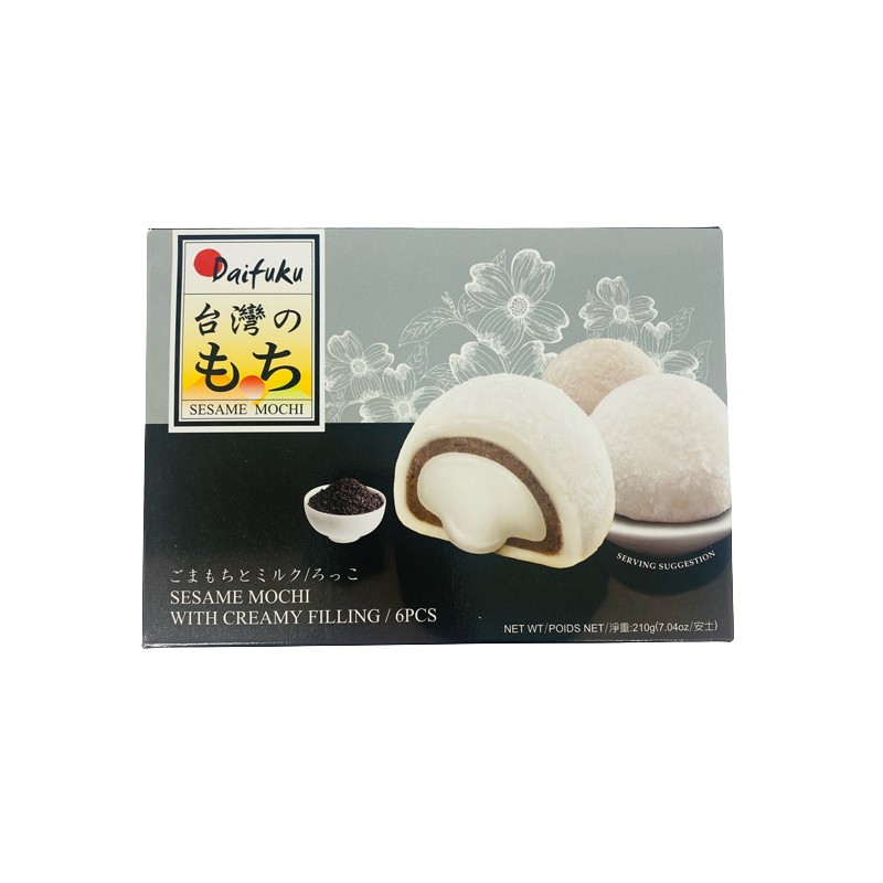 Daifuku Mochi Rice Cake(Creamy Sesame Filling) 210G(6pcs)*24