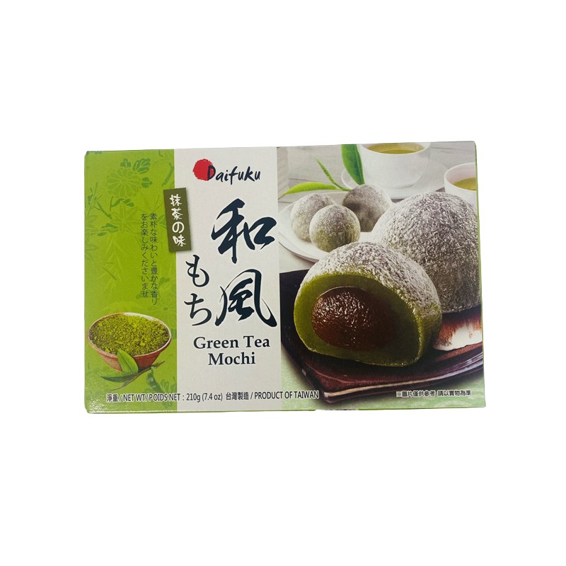 Daifuku Mochi Rice Cake(Green Tea) 210G(6pcs)*24