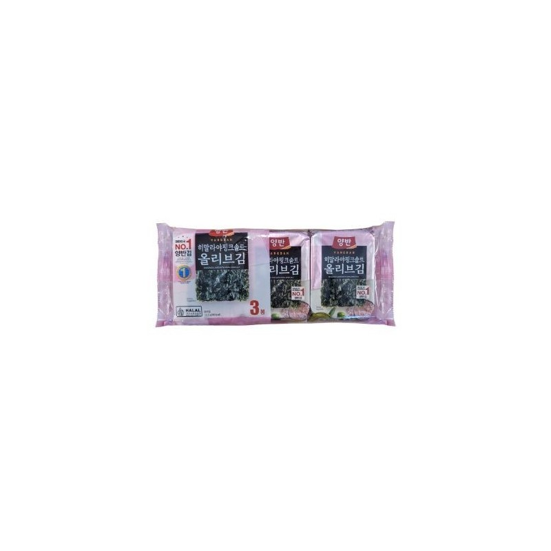 Dongwon Yangban Roasted & Seasoned Laver(Pink Salt) (4.5G*3PK)*36