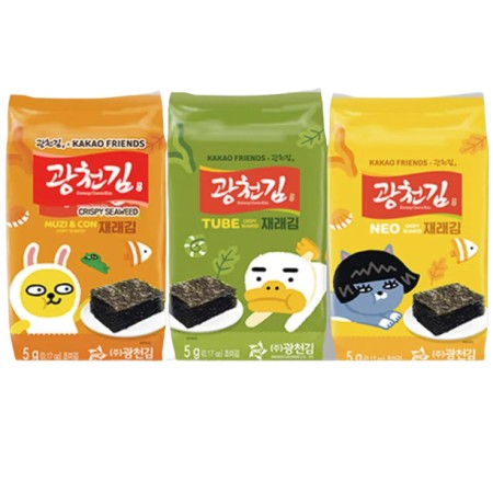 Gwangcheon Kakao Seaweed in tray (5G*3pack)*24