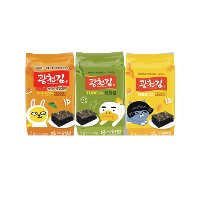 Gwangcheon Kakao Seaweed in tray (5G*3pack)*24