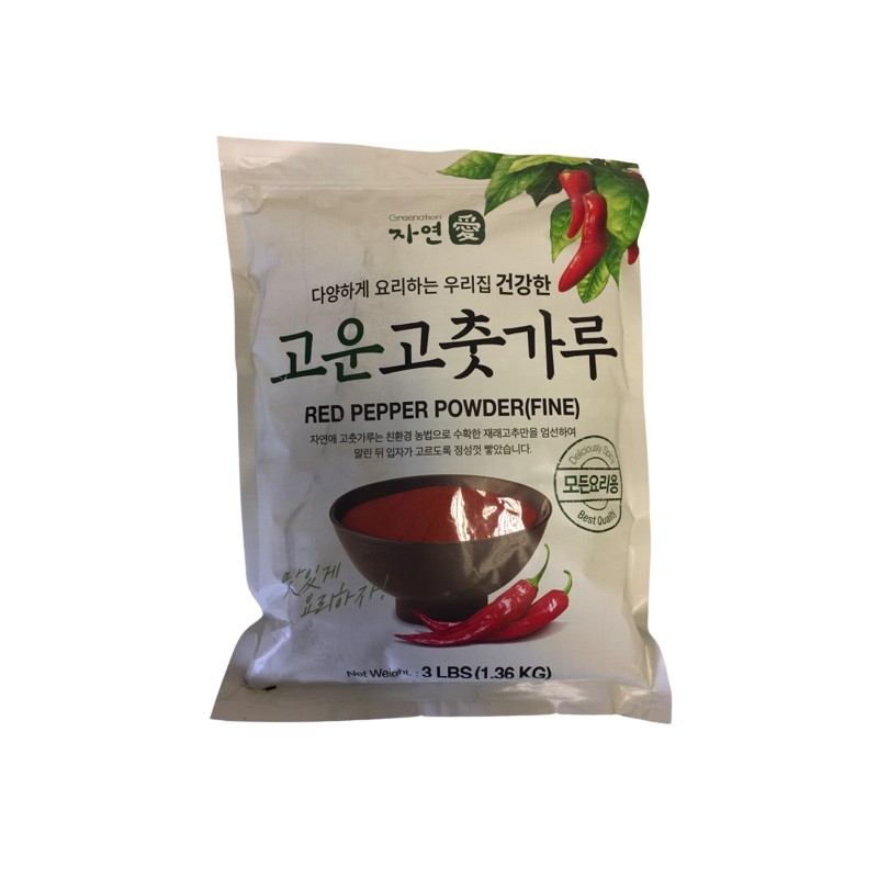 Jayeonae Red Pepper Powder(Fine) 1.36KG(3LB)*10